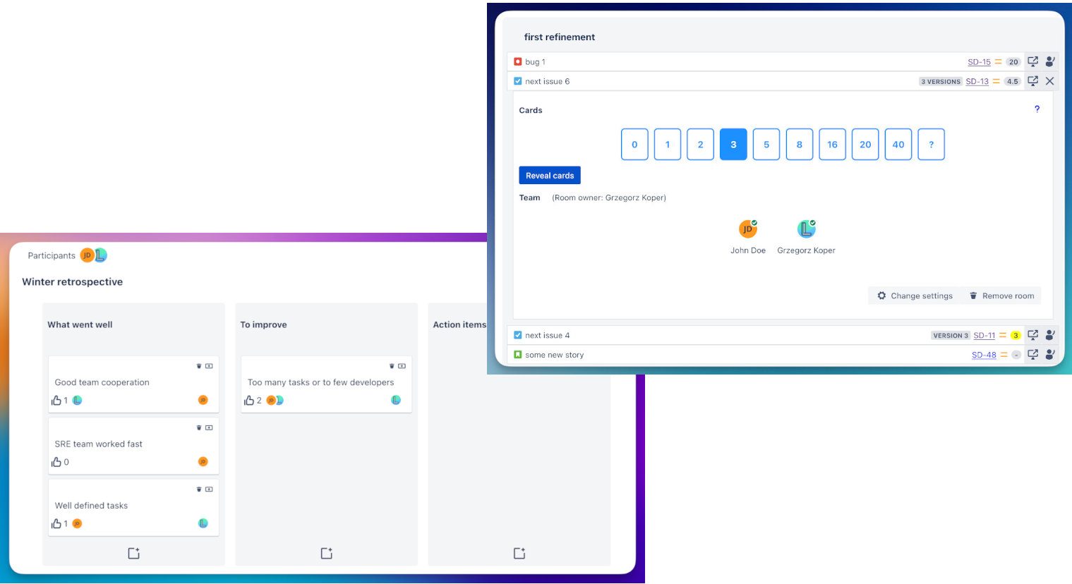 Agile Toolbox for Jira - Plugin for estimation and retrospective meetings